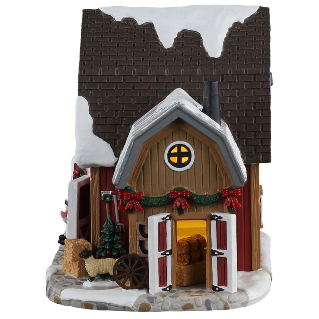 Lemax Harvest Crossing Lighted Building: Talent Contest at Flanagan's Barn #15757