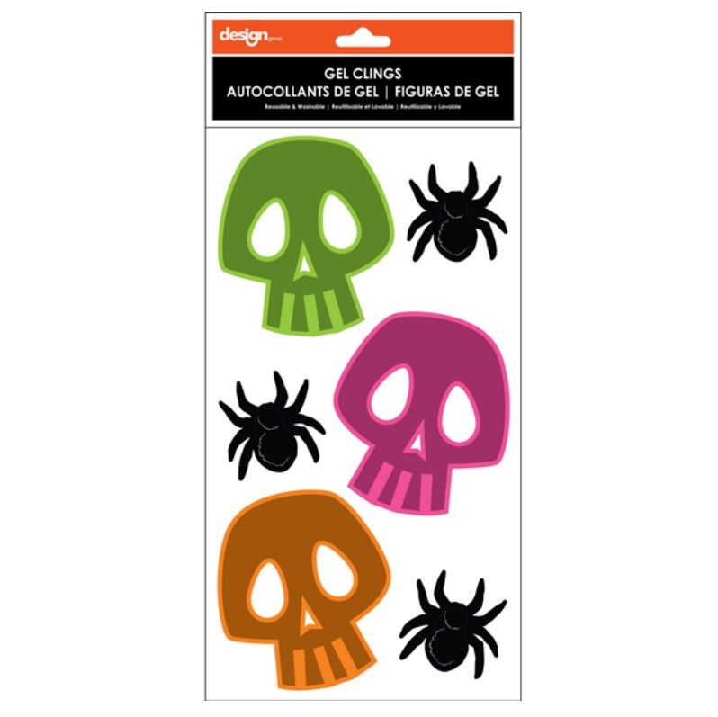 5.5" x 12" Halloween Gel Window Clings Assortment