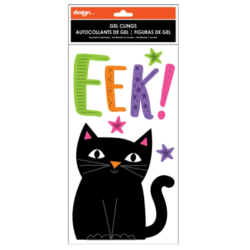 5.5" x 12" Halloween Gel Window Clings Assortment