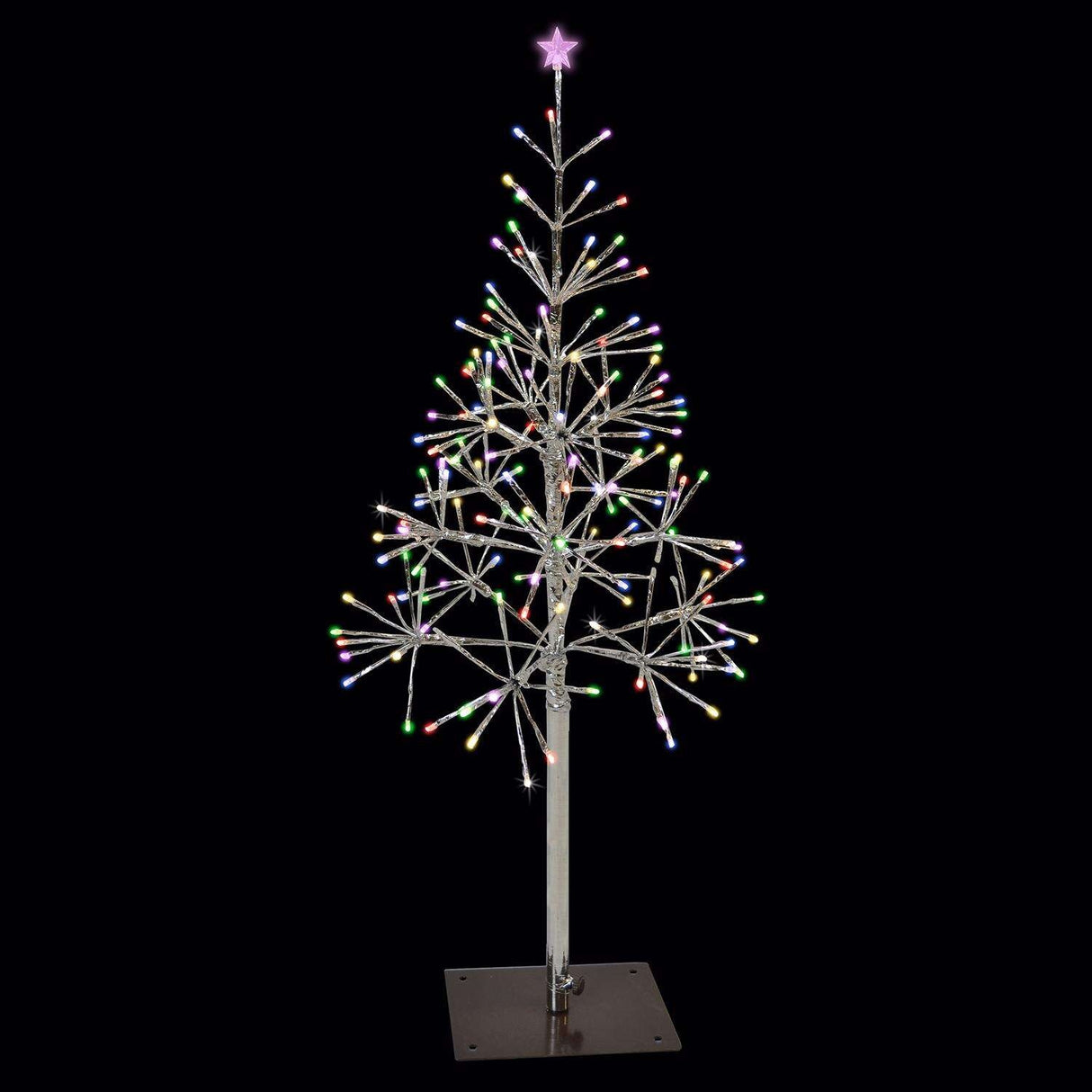Shimmering Multi-Colored LED Twinkle Tree Decorations