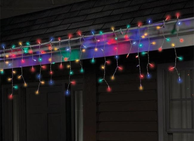 Set of 100 Extra Bright T5 LED Icicle Lights