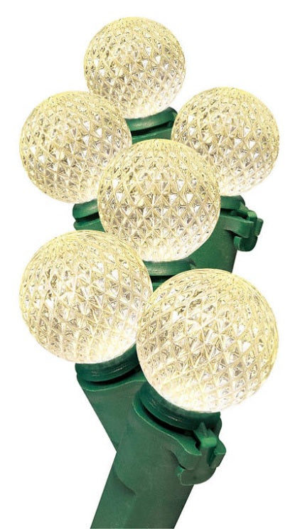 Set of 60 Diamond Cut LED Globe Lights