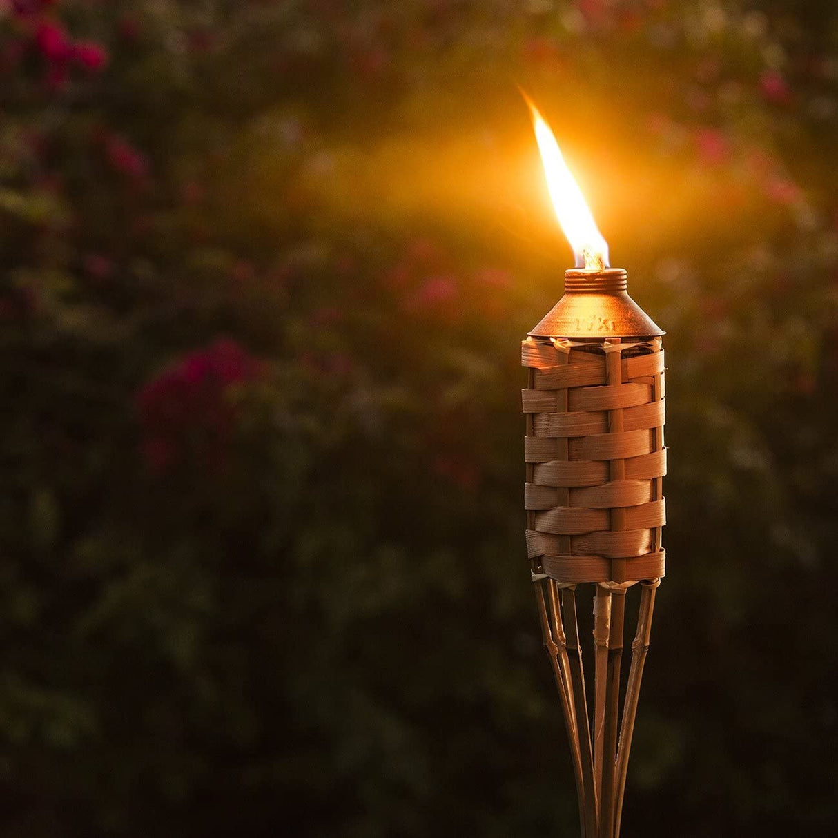 57" Weather-Resistant Coated Natural Bamboo TIKI® Torch