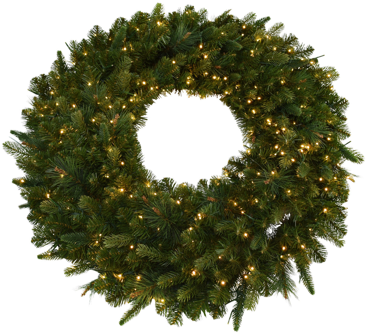 36" Artificial Bristol Pine Wreath Pre-Lit with 350 Twinkle Lights
