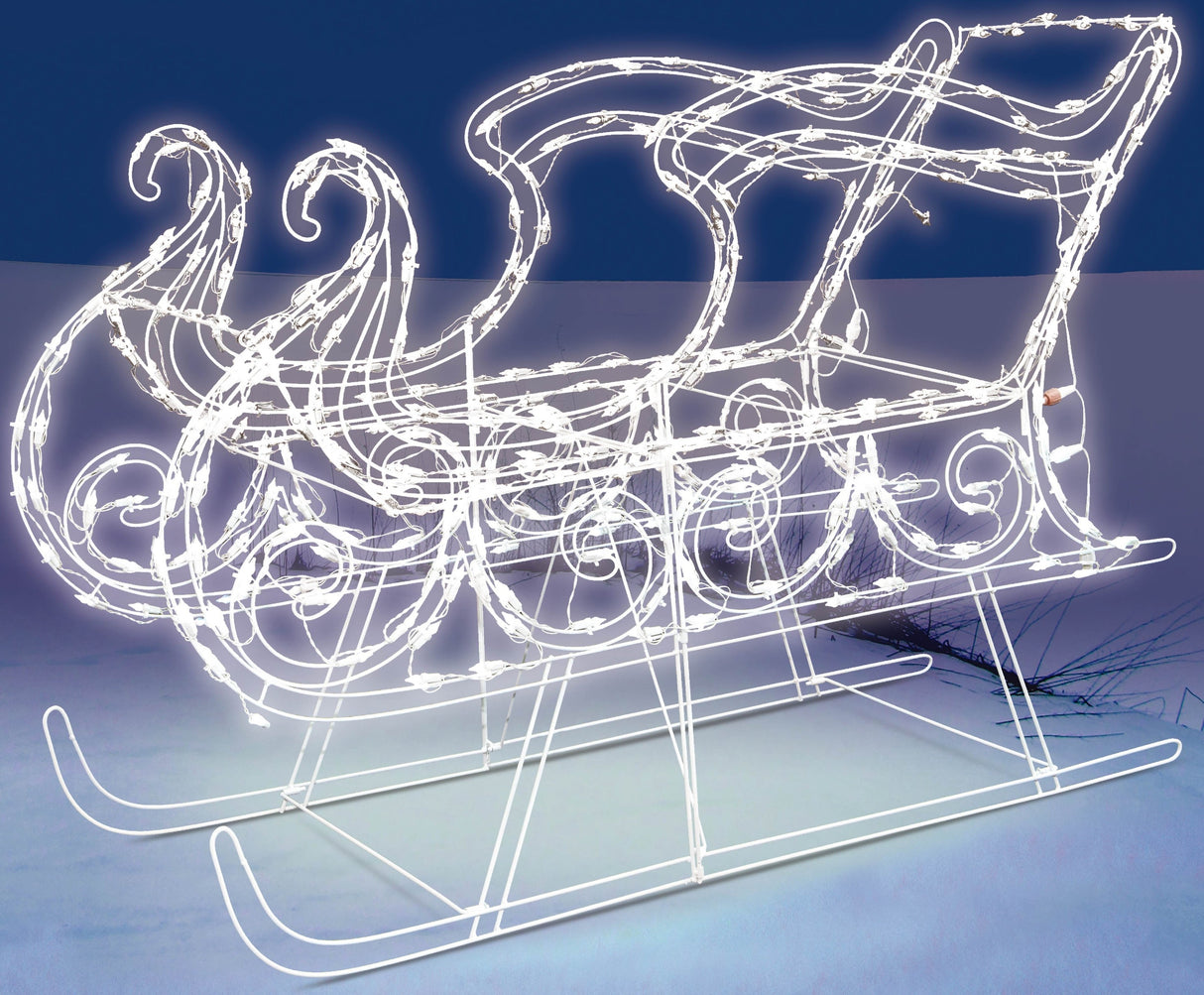 LED sleigh decoration.