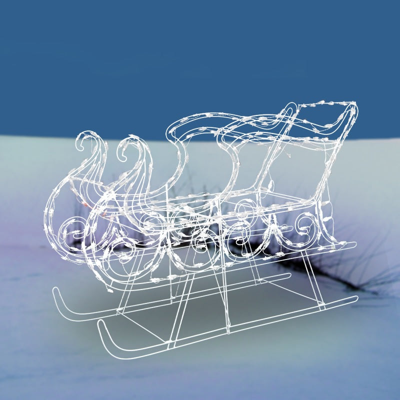 LED sleigh decoration.