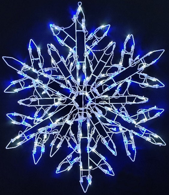 35" Twinkling LED Snowflake Silhouette Decoration