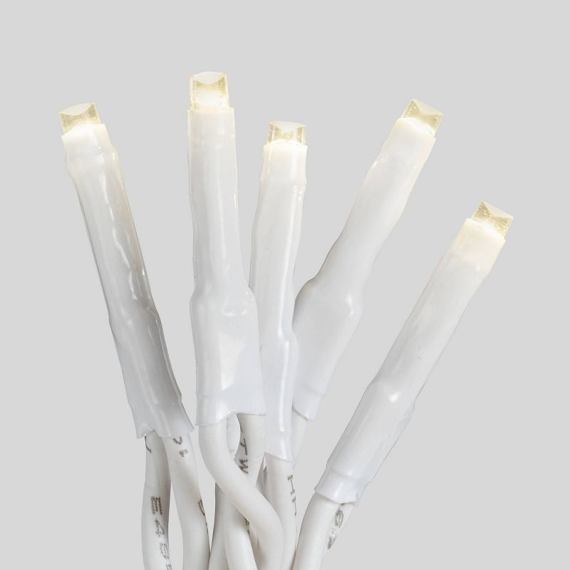 Warm white LED lights.