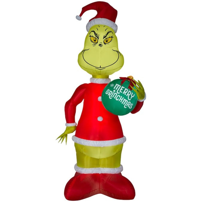 11' Dr. Seuss's Grinch with Grinchmas Ornament Airblown® Inflatable