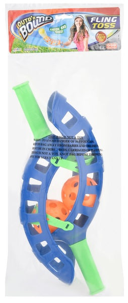 Game consisting of two catch baskets and two balls.