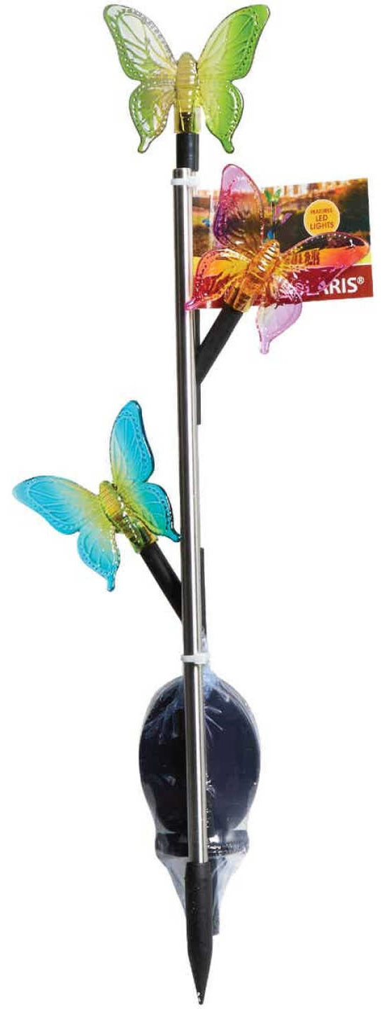 32" Plastic Triple Insect Solar Powered LED Stake