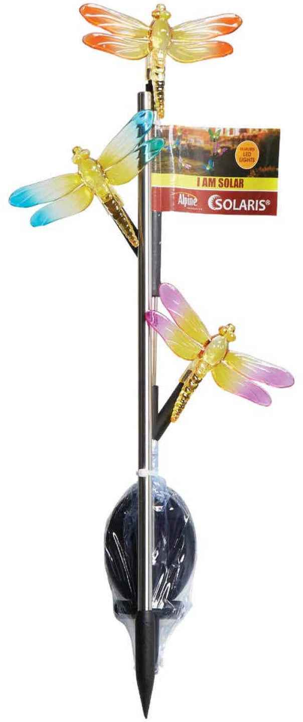 32" Plastic Triple Insect Solar Powered LED Stake