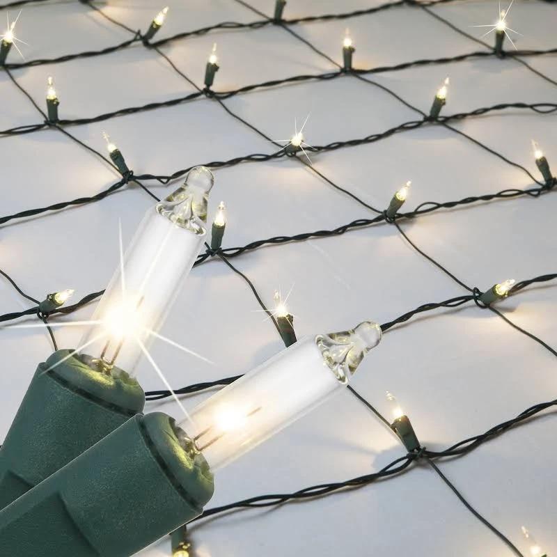 150 Shimmering Net-Style Mesh Christmas Lights