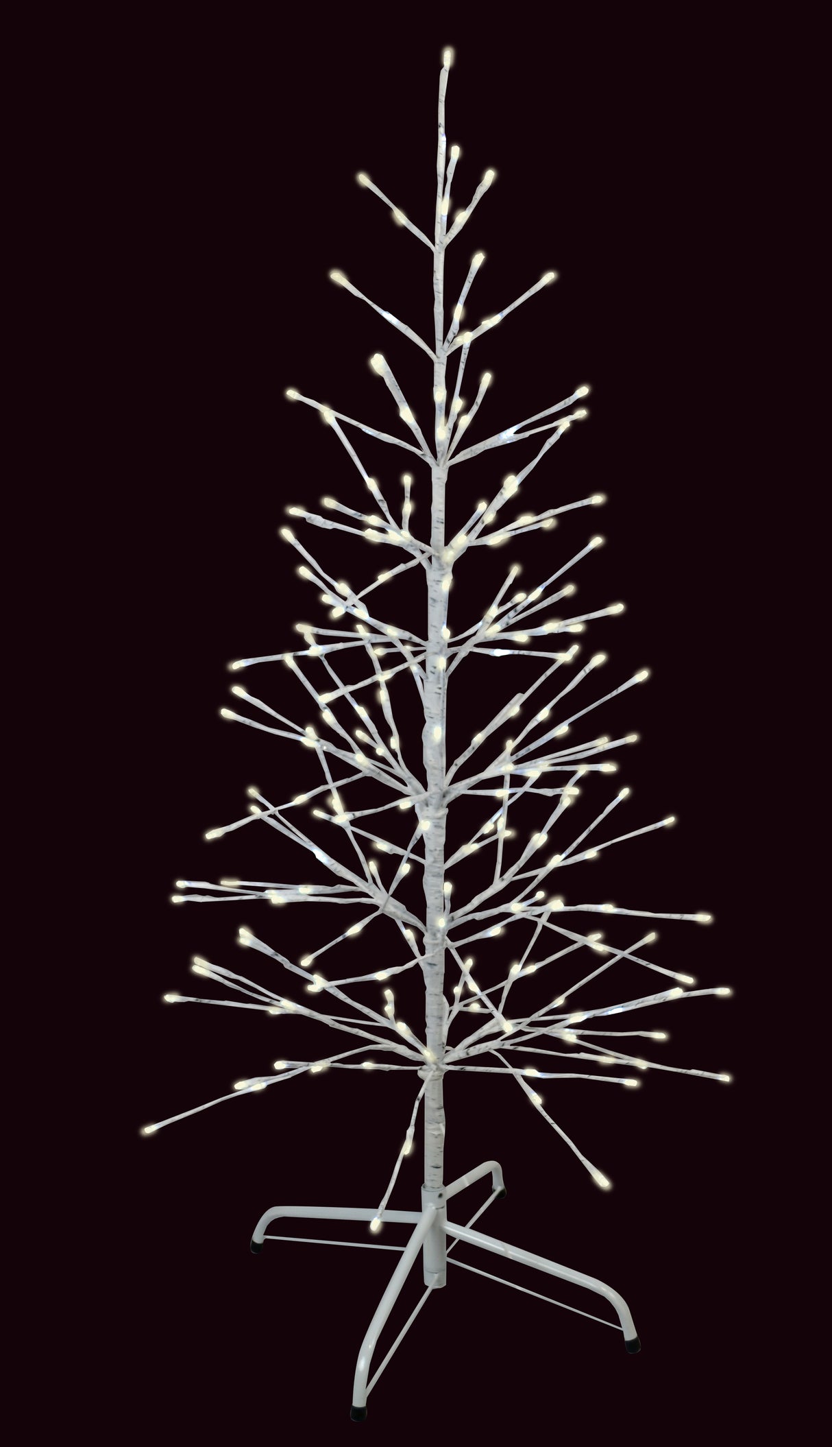 4' Color-Changing LED White-Wrapped Birch Tree (Warm White to Multi)