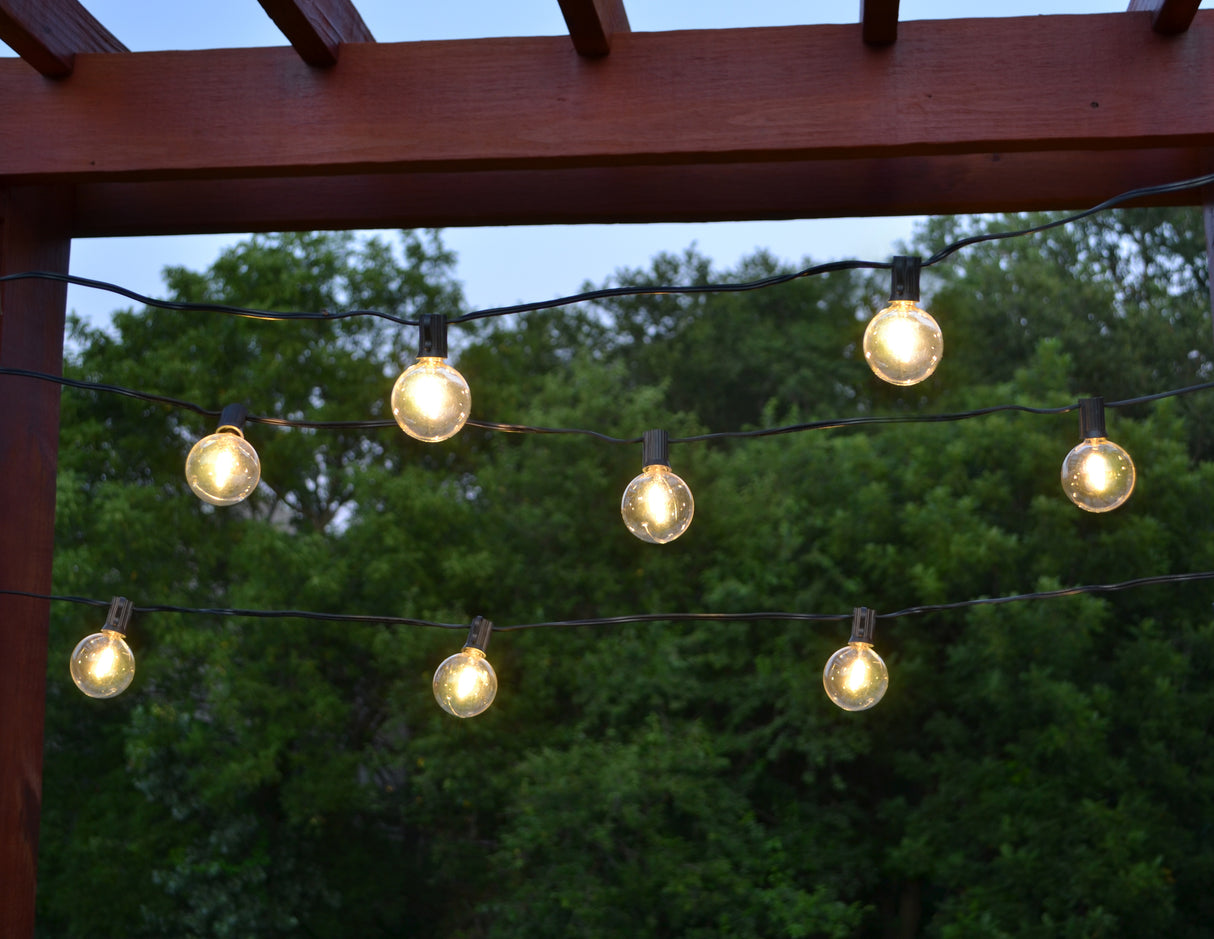 Set of 12 LED Filament G50 Shatterproof Warm White Lights