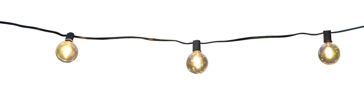 Set of 12 LED Filament G50 Shatterproof Warm White Lights