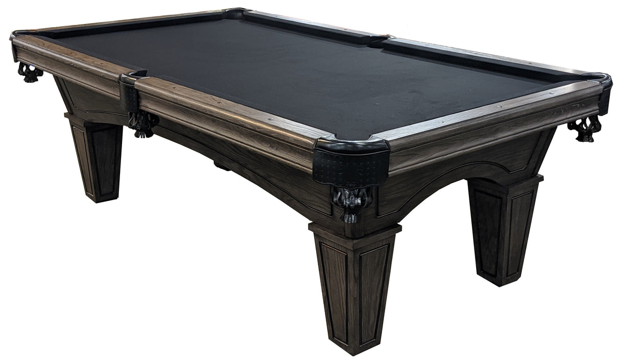 This image shows the Charcoal frame color option for this pool table on a white background.