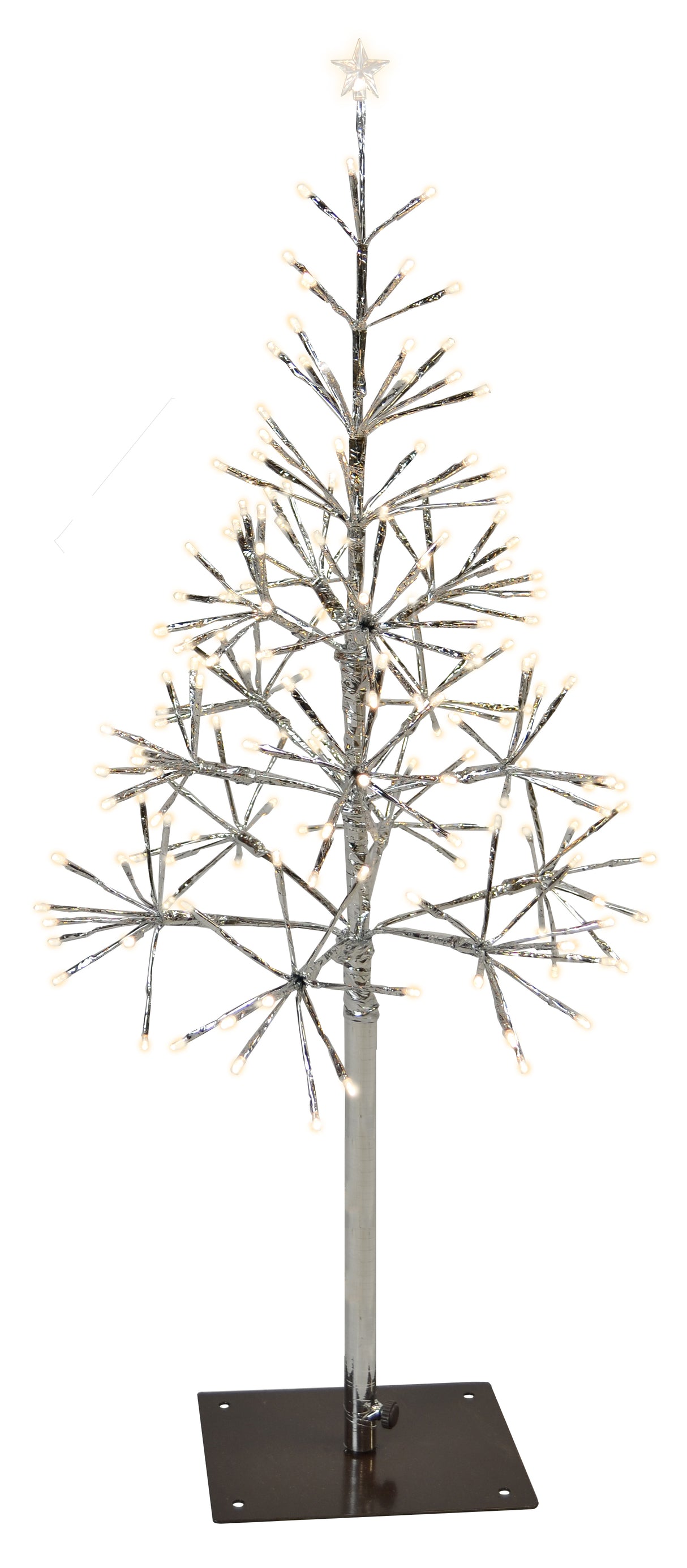 Shimmering Tree LED Silver/Warm White Twinkle