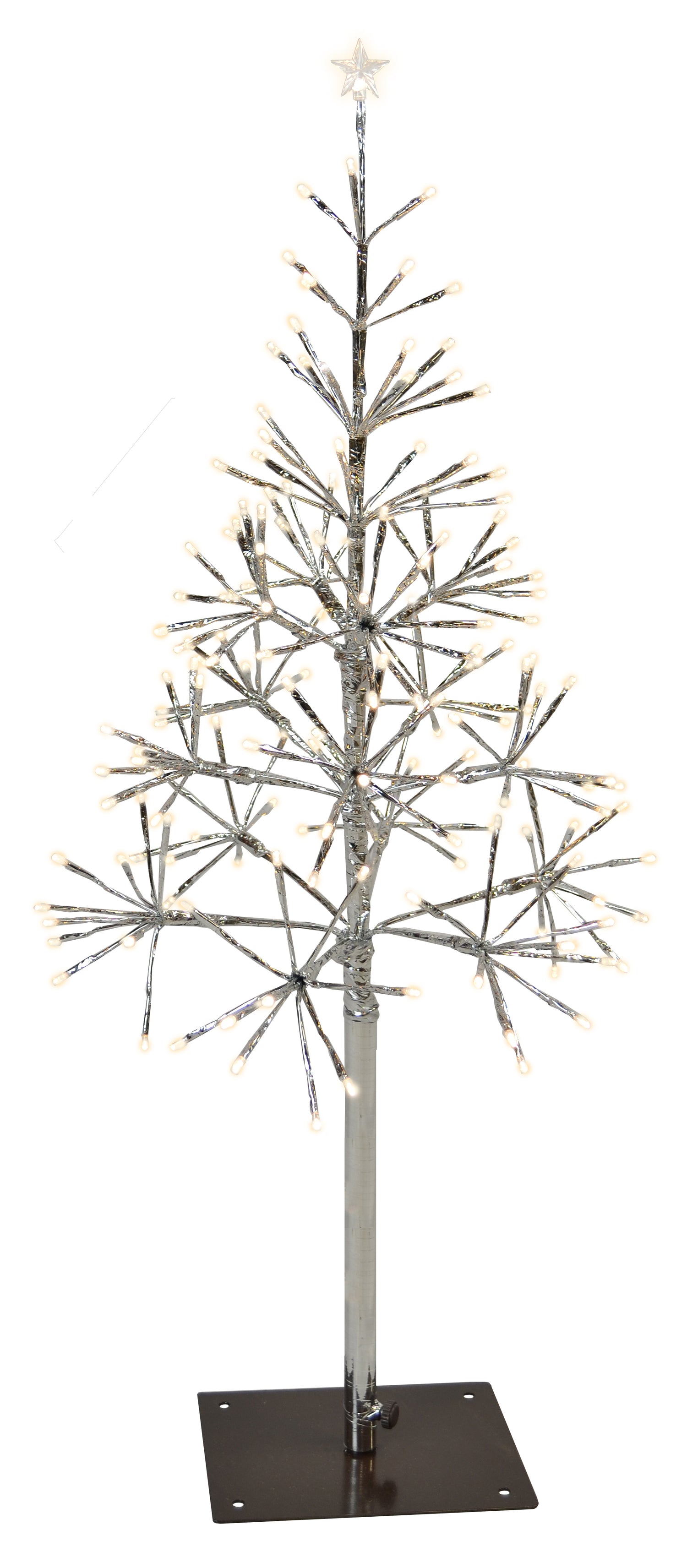 Shimmering Tree LED Silver/Warm White Twinkle