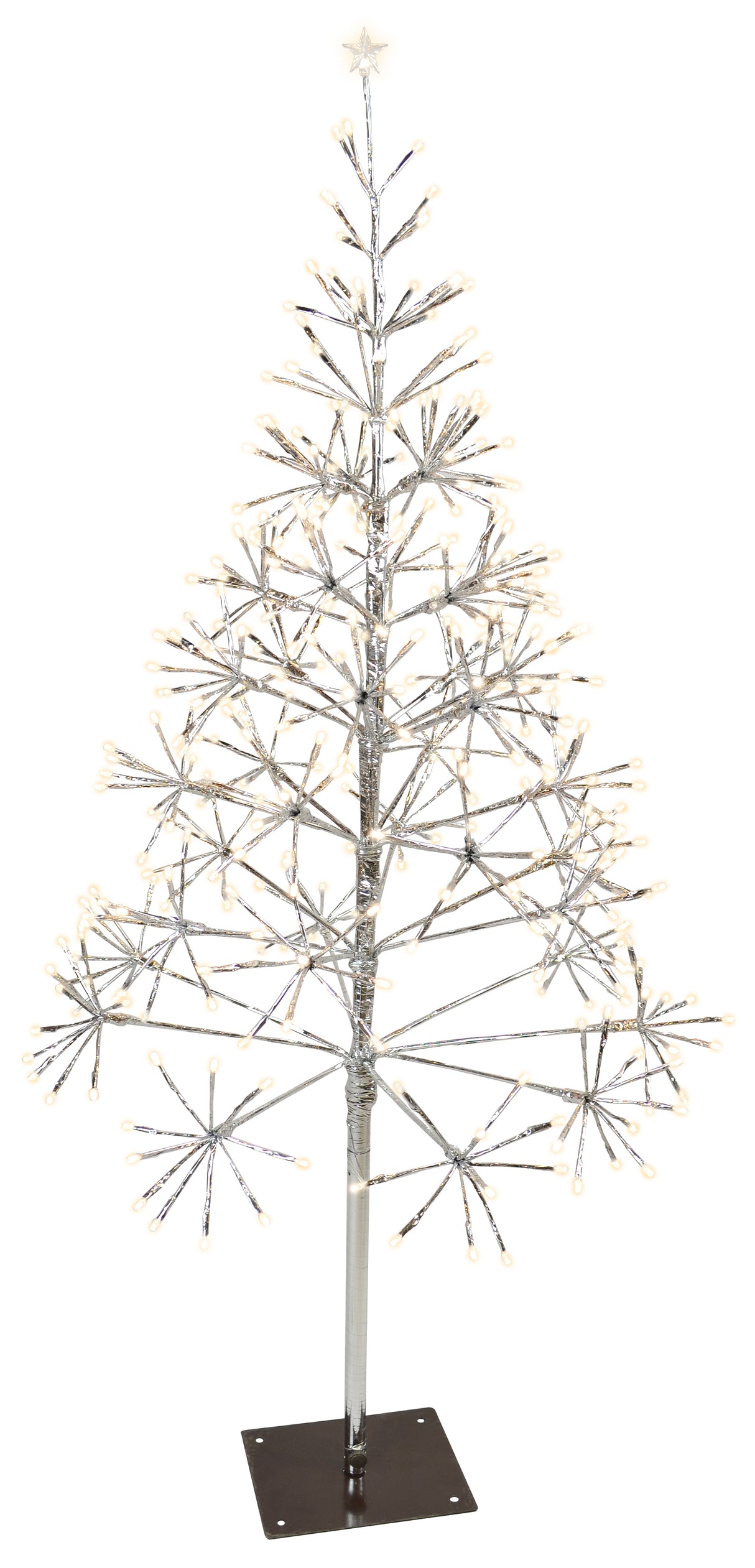 Shimmering Tree LED Silver/Warm White Twinkle