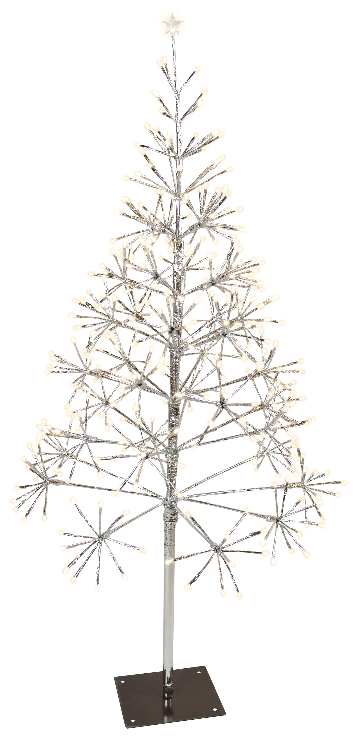 Shimmering Tree LED Silver/Warm White Twinkle
