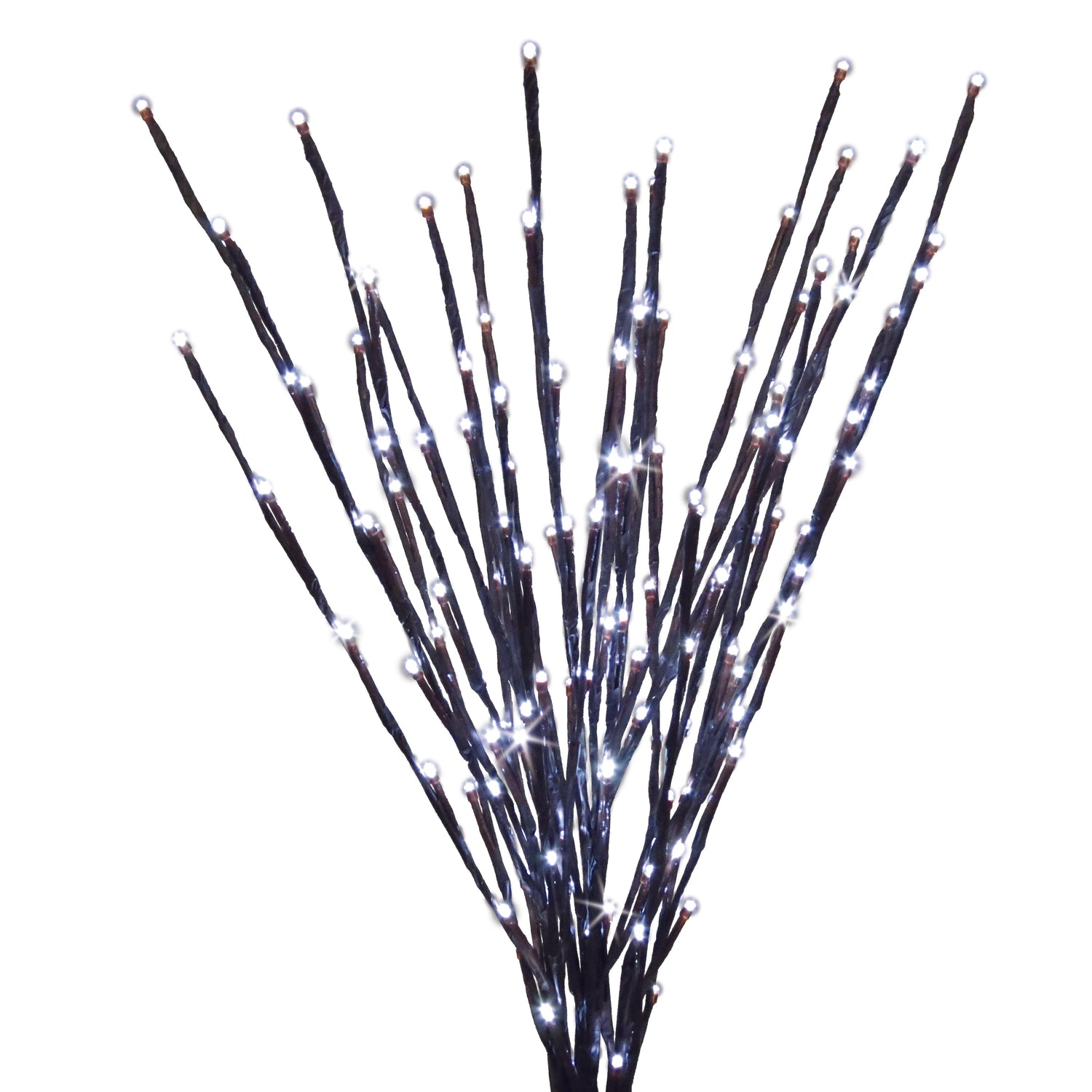 36" LED Twinkle Burst Twig Bush Wire Decor