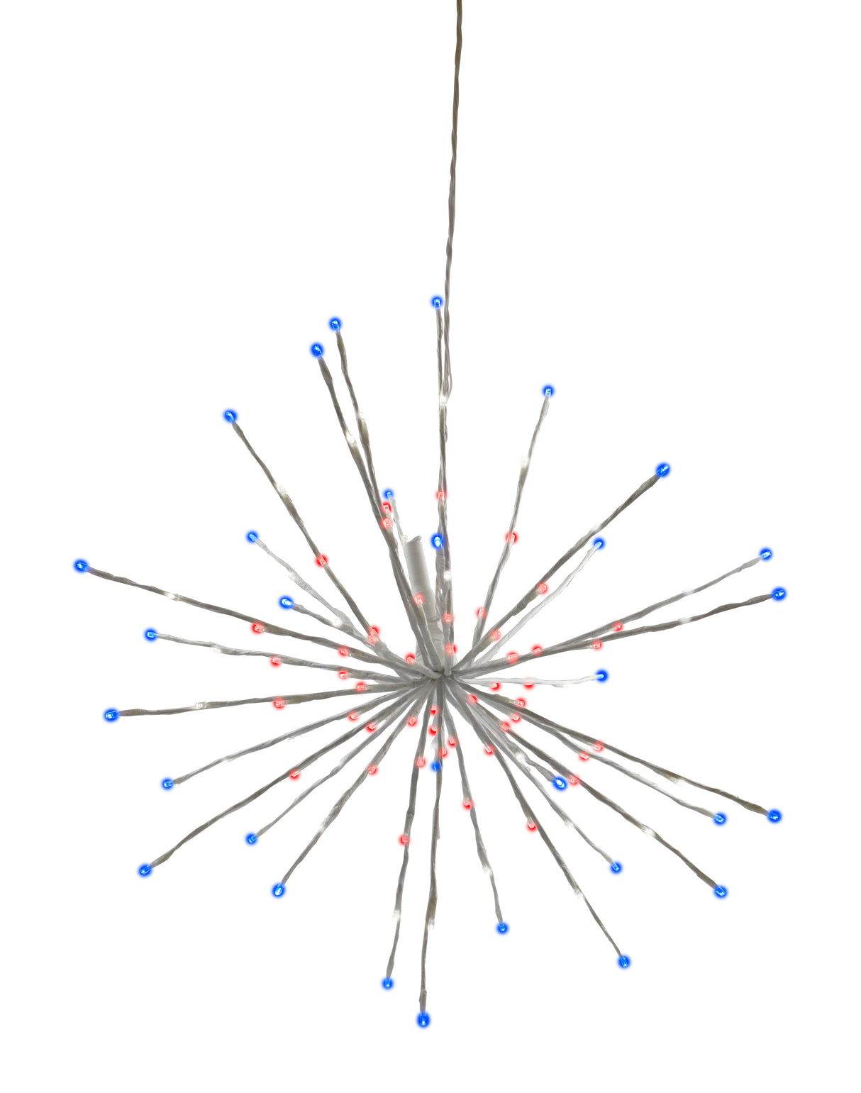 24" 3-in-1 Patriotic LED Radiant Blast Light-Up Wire Decor