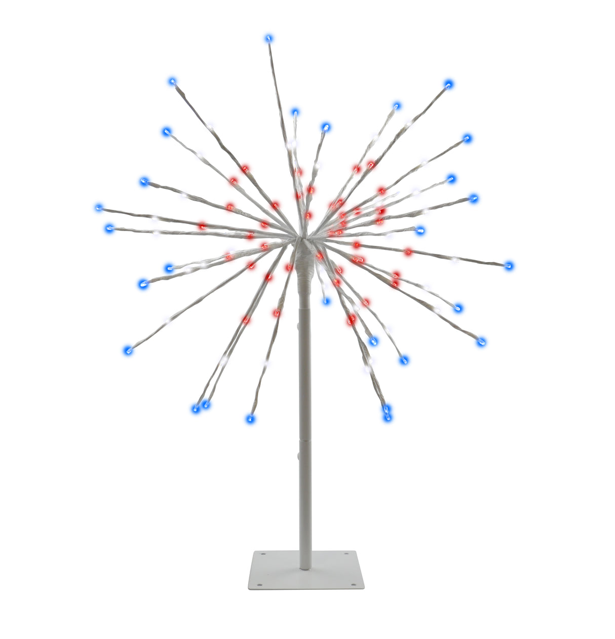 24" 3-in-1 Patriotic LED Radiant Blast Light-Up Wire Decor