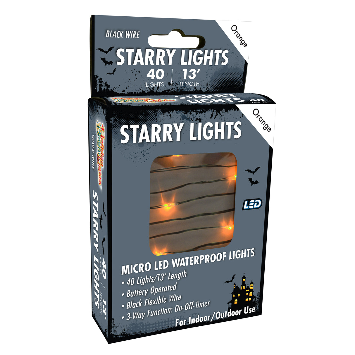 Set of 40 Battery-Operated Micro LED Starry Waterproof Lights