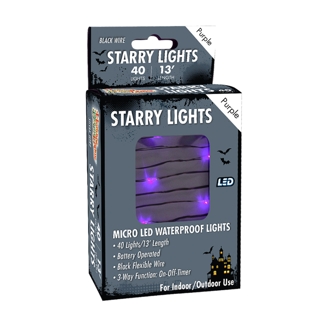 Set of 40 Battery-Operated Micro LED Starry Waterproof Lights