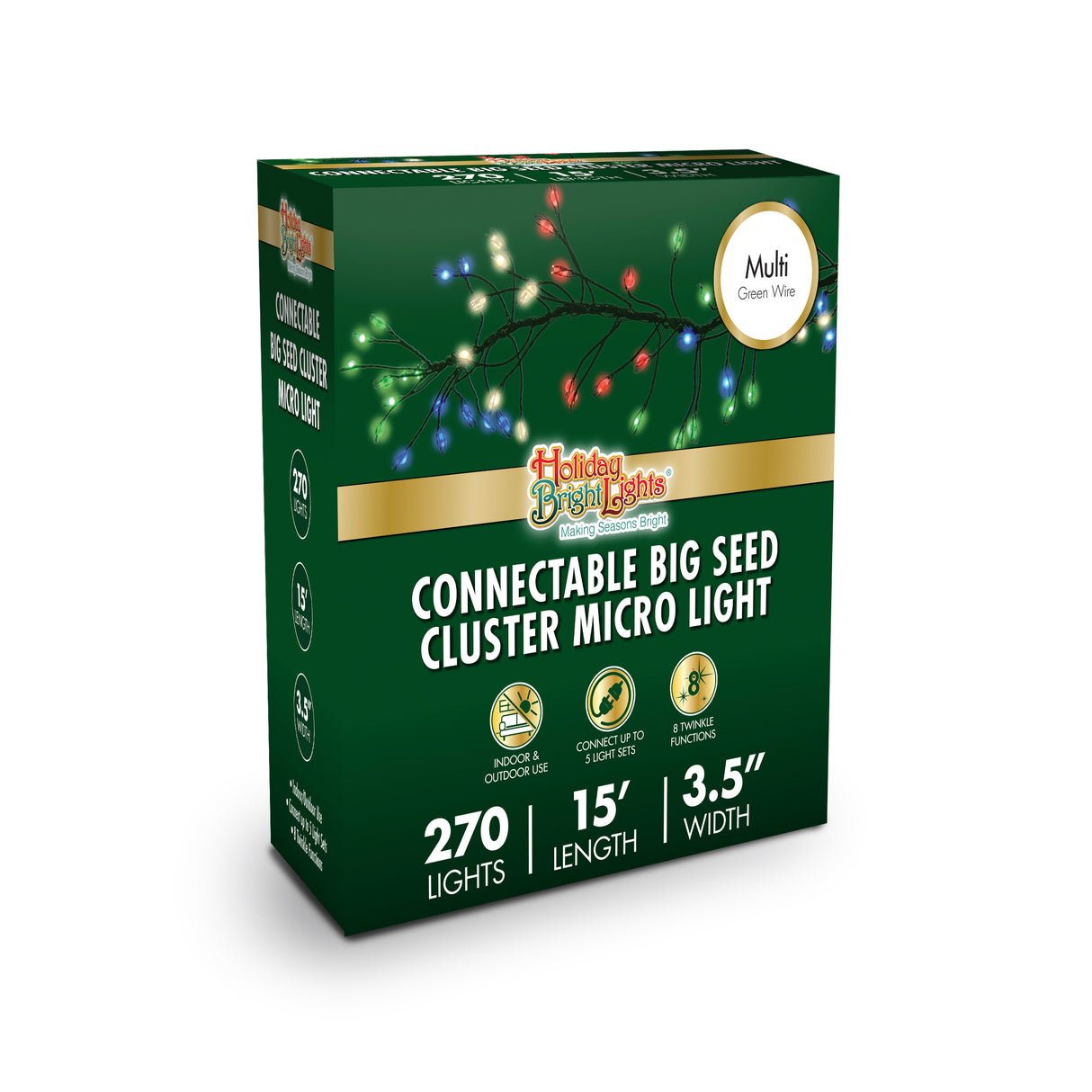 15' Connectable Big Seed Cluster Micro Lights