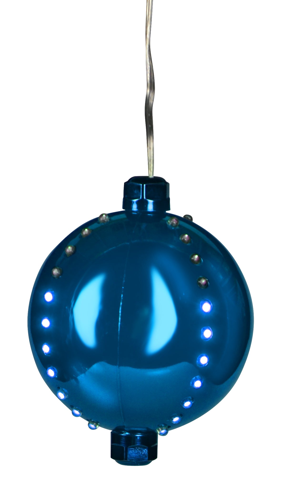 4" Round LED Snowfall Hanging Ornament Decoration