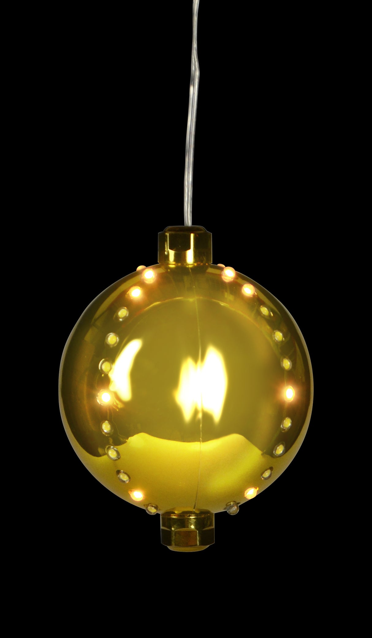 4" Round LED Snowfall Hanging Ornament Decoration