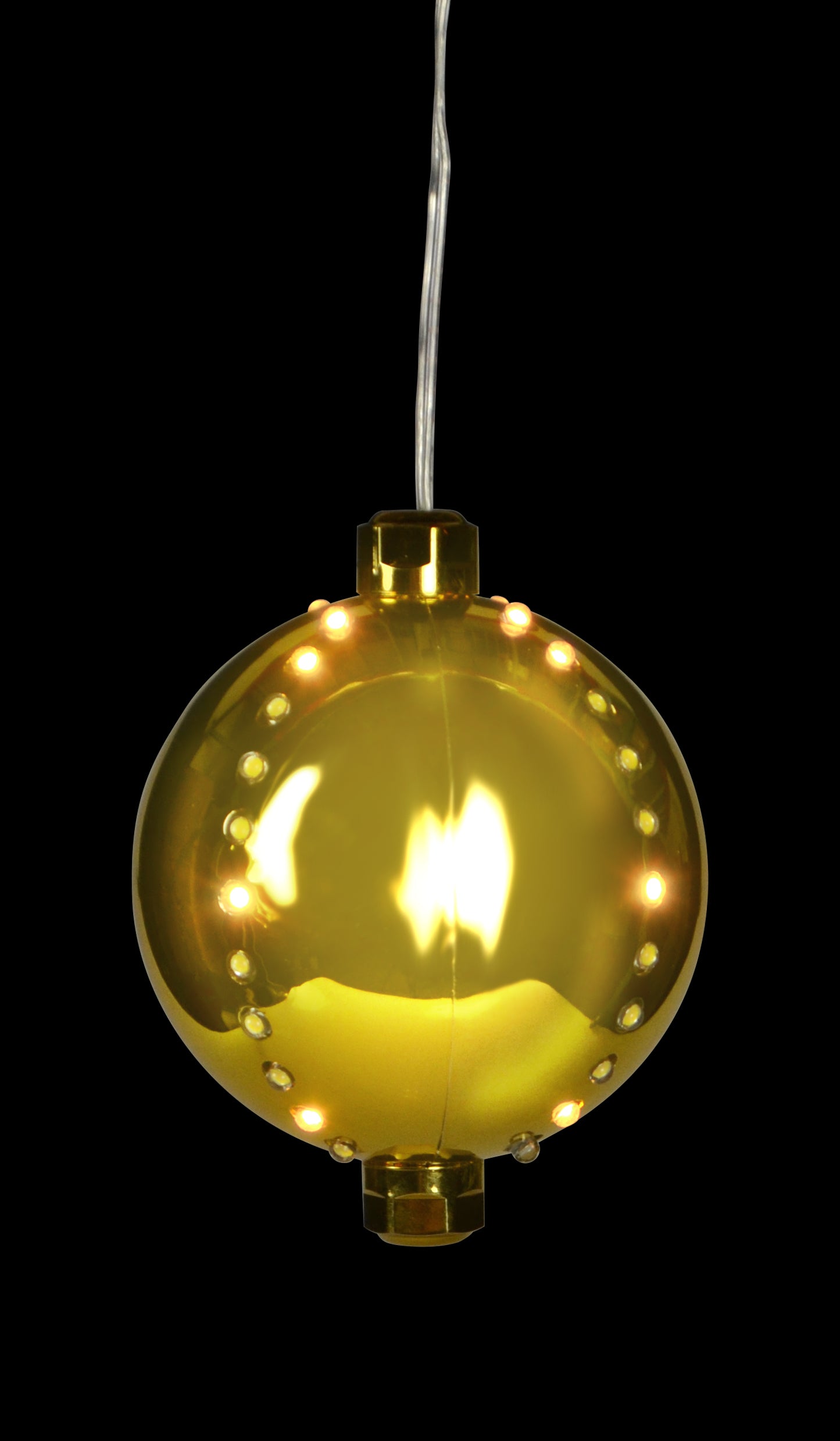 4" Round LED Snowfall Hanging Ornament Decoration