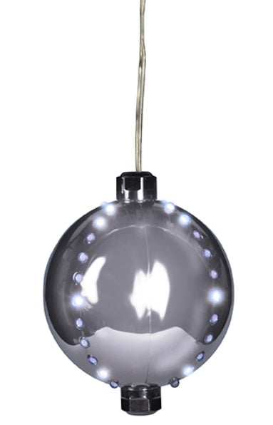 4" Round LED Snowfall Hanging Ornament Decoration