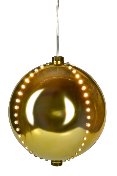 6" Round LED Snowfall Hanging Ornament Decoration