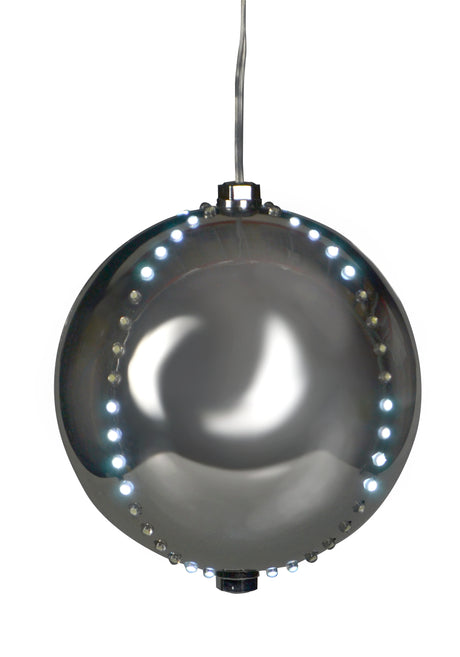 6" Round LED Snowfall Hanging Ornament Decoration