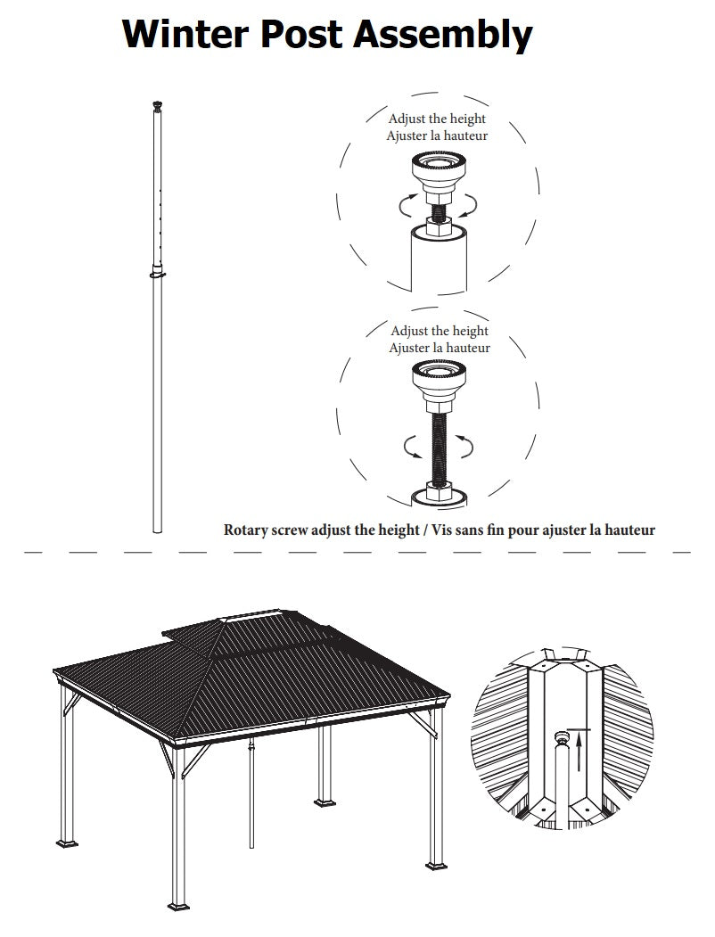 Medinah Hard Top Sun Shelters