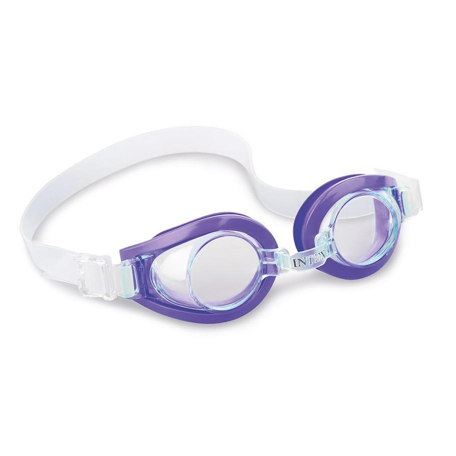 Purple swim goggles.