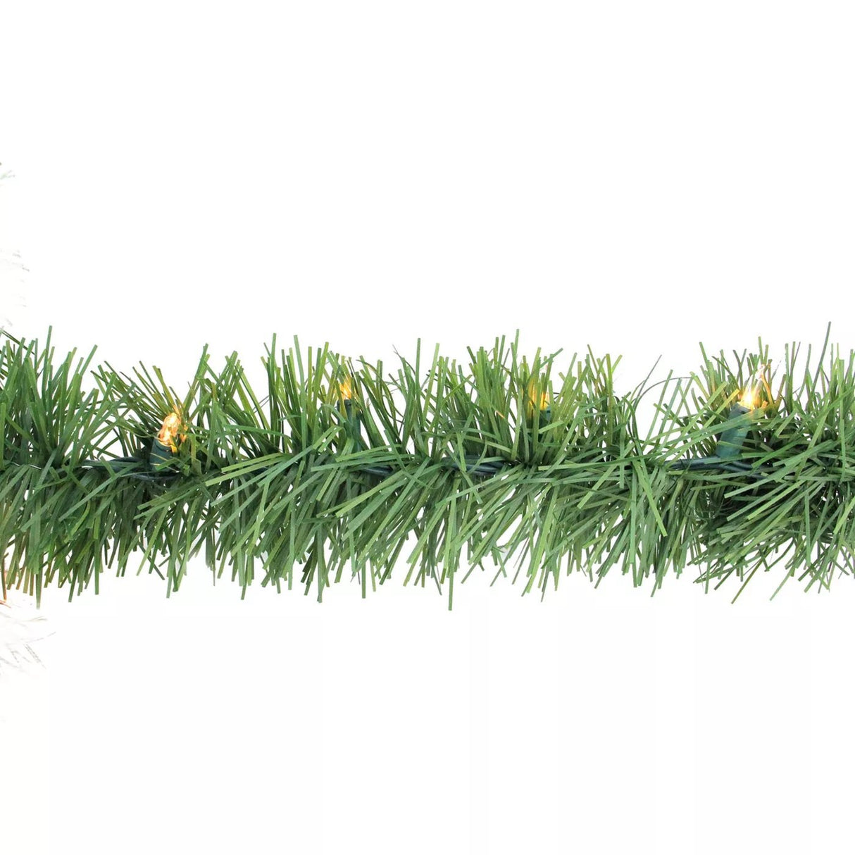 18' Pre-Lit Green Pine Artificial Christmas Garland