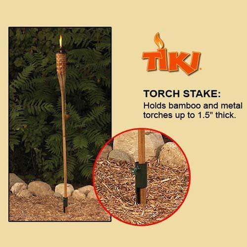 Black TIKI® Torch Stake