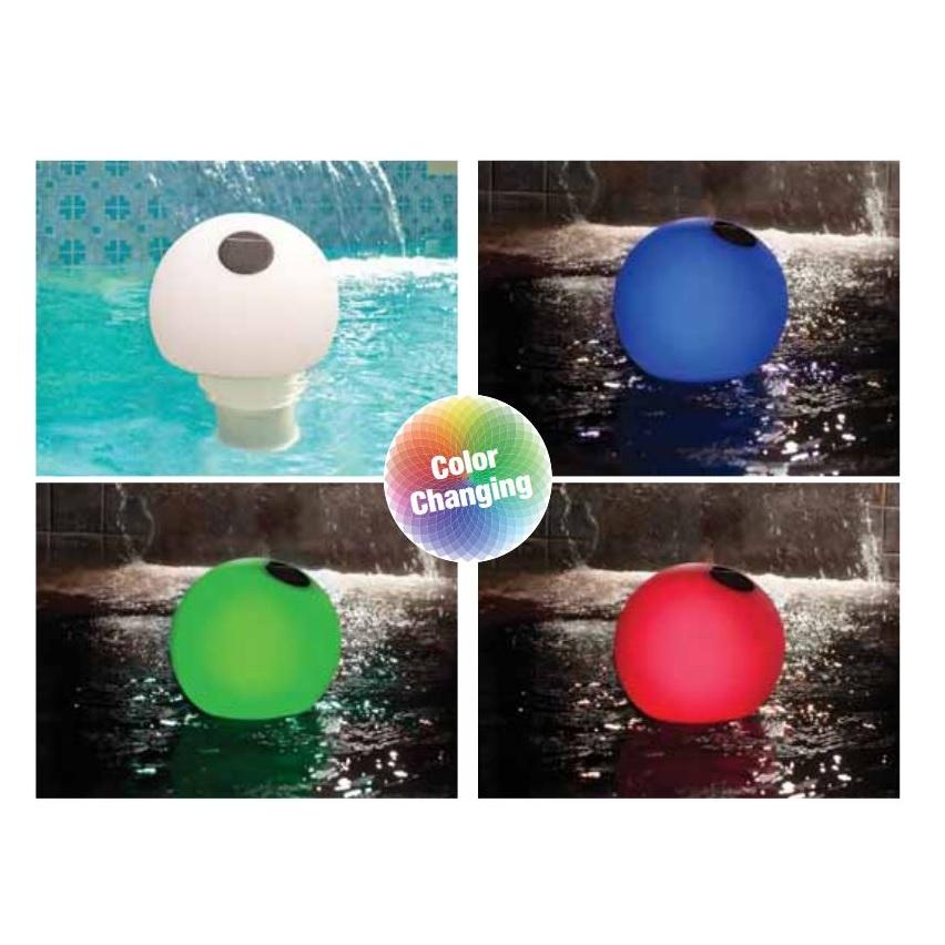 Solar Color-Changing Floating Globe Chlorinator