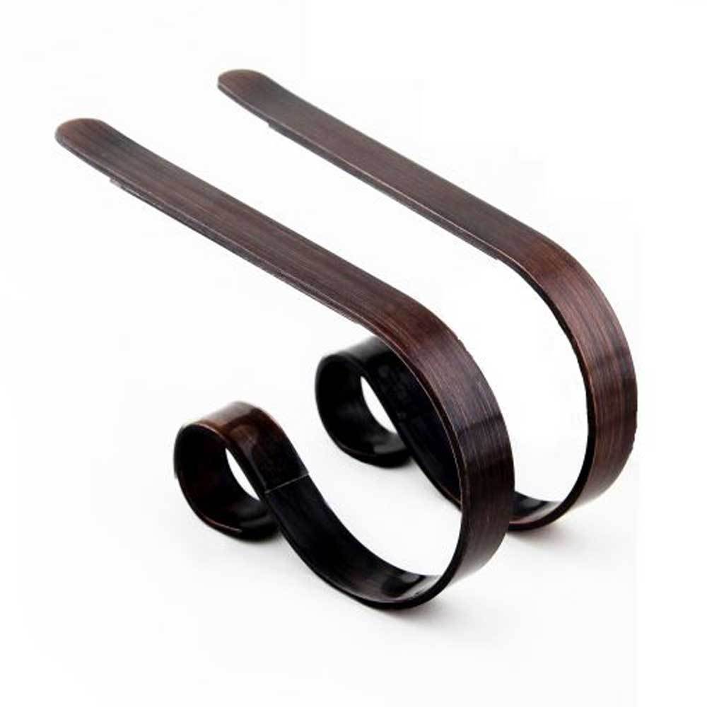 Original MantleClip® Bronze Christmas Stocking Holders by Haute Decor, 2-Pack