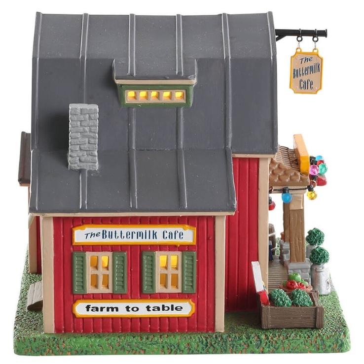 Lemax Harvest Crossing Lighted Building: The Buttermilk Café #85388