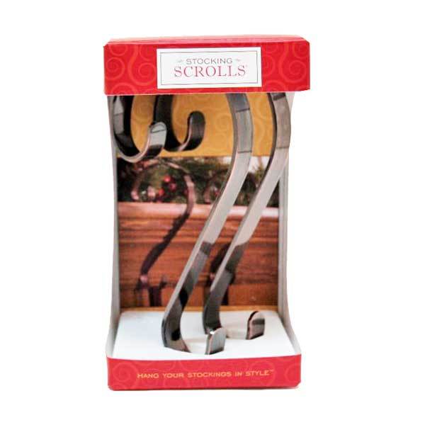 Christmas - 2 Pack Scroll Christmas Stocking Holders By Haute Decor