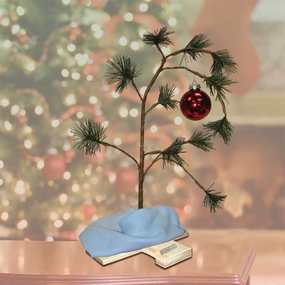 Christmas - 24" Peanuts Charlie Brown Lonely Tree With Blanket