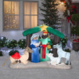 Christmas - 5' Airblown® Inflatable Nativity Christmas Scene By Gemmy