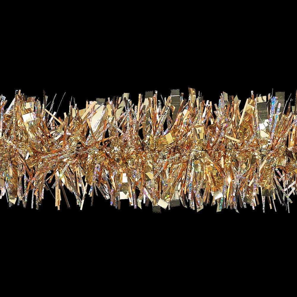 Christmas - Fancy Laser Midas Gold/Copper Tinsel Christmas Garland