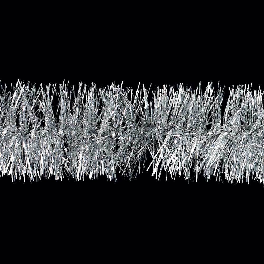 Christmas - Silver Tinsel Christmas Garland