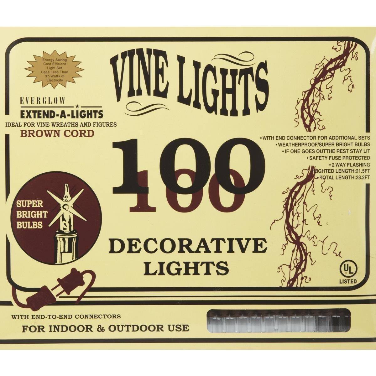 Set of 100 Mini Incandescent Vine Lights